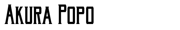 Akura Popo font preview